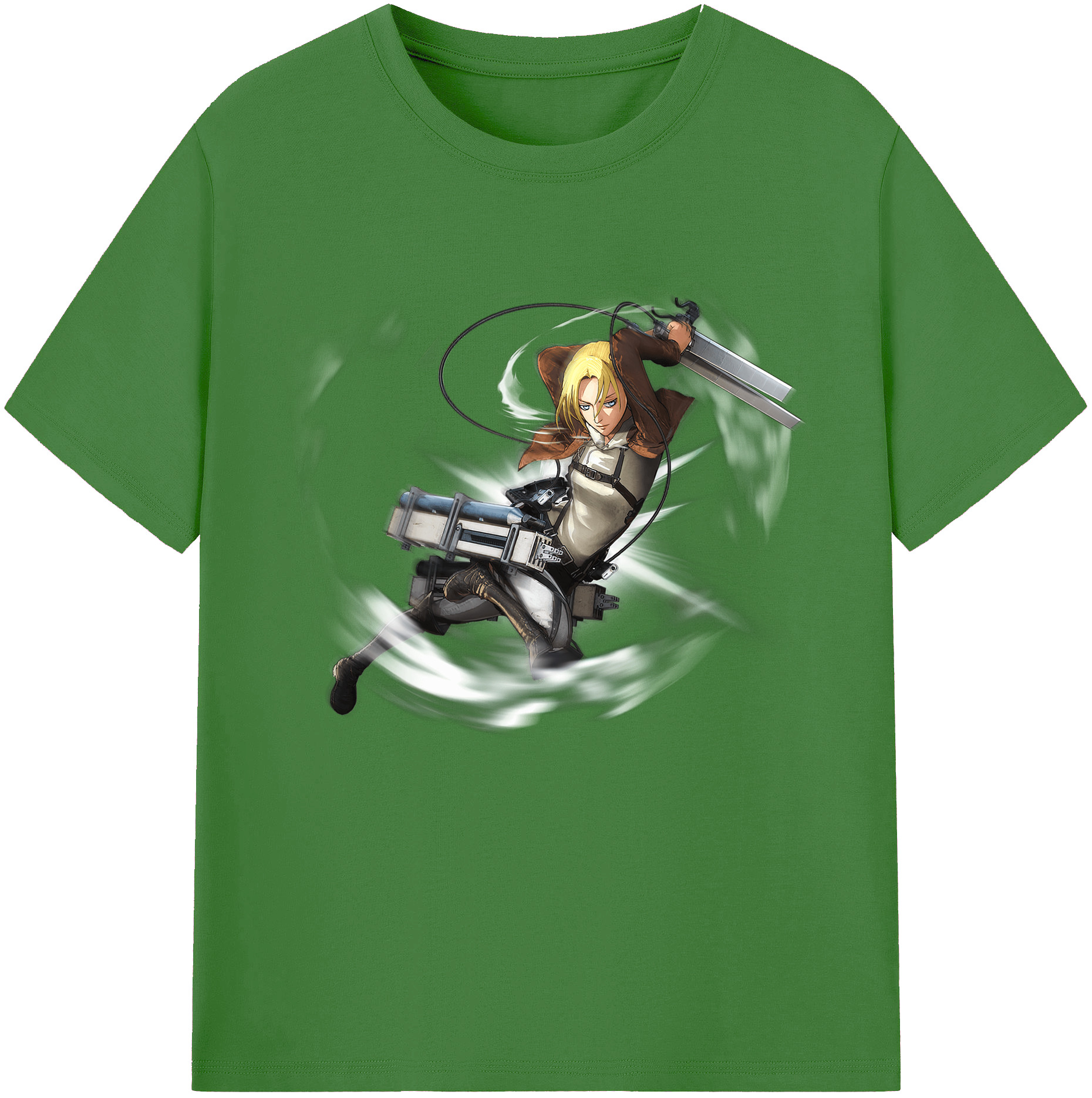 （画像用） 進撃の巨人 アニ・レオンハート Attack on Titan Annie Leonhart レディースカジュアルプリントTシャツ（綿100％）